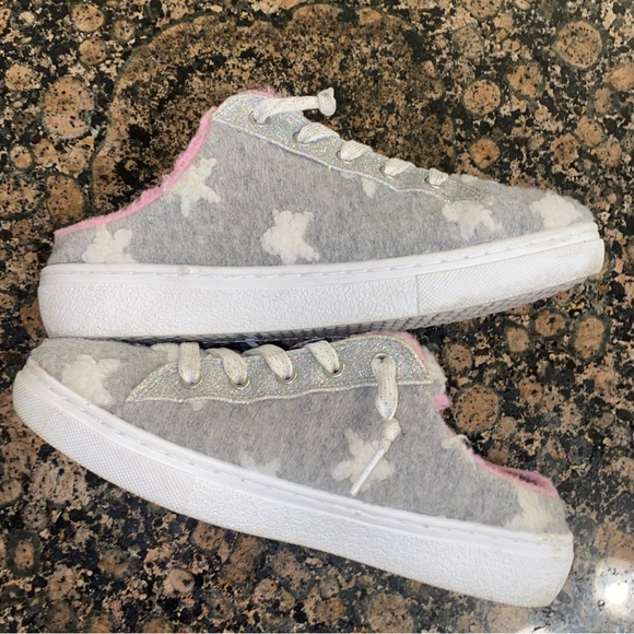 Kids Sketchers Slip Ons Size 4 Girls ! Sparkling ✨ and glittery ! 💗✨ - Picture 4 of 15